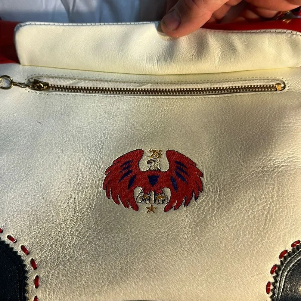Miss Tony Lama Vintage Leather purse with strap.